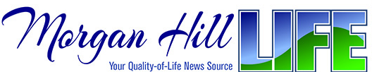 Masthead with blue and green text 'Morgan Hill Life - Your Quality-of-Life News Source'